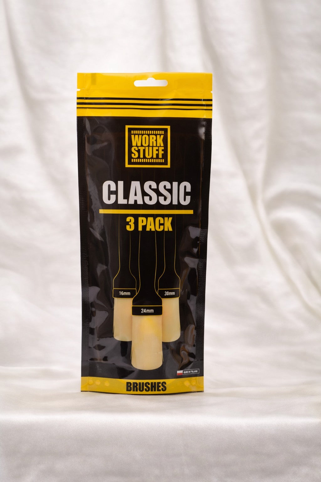 Image of Work Stuff -  Detailing Brush Classic 3 Pack - Set Pennelli Setole Sintetiche